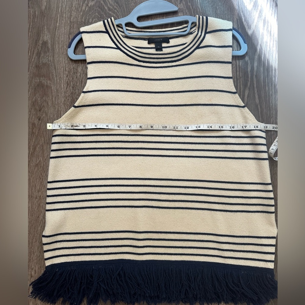 J crew sleeveless knit sweater with fringe - Picture 5 of 5